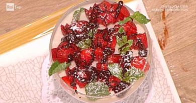 La prova del cuoco cremoso ricotta fragole cioccolato