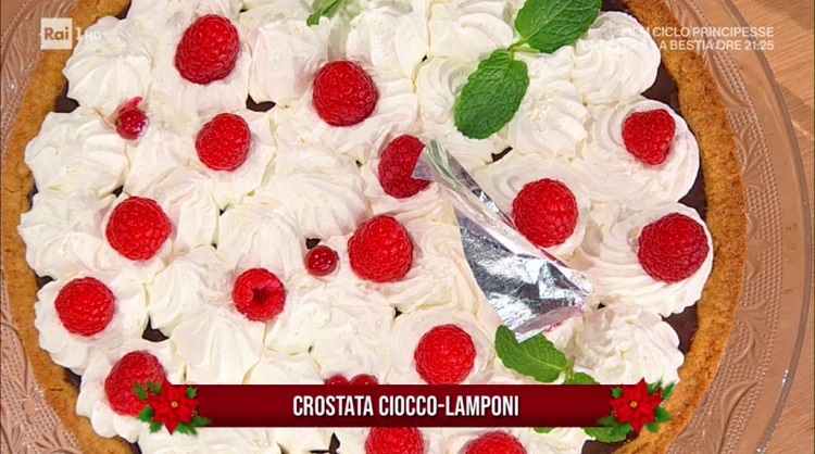 Crostata ciocco lamponi è sempre mezzogiorno