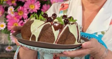 Bundt cake cioccolato bianco e amarene è sempre mezzogiorno