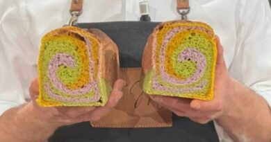 Spirale di pane ai 3 colori è sempre mezzogiorno